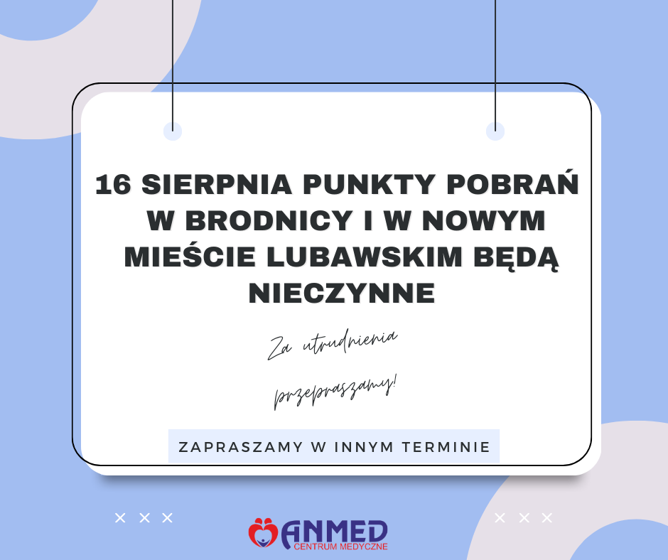 You are currently viewing Informacja odnośnie punktów pobrań Synevo w Brodnicy i w Nowym Mieście Lubawskim